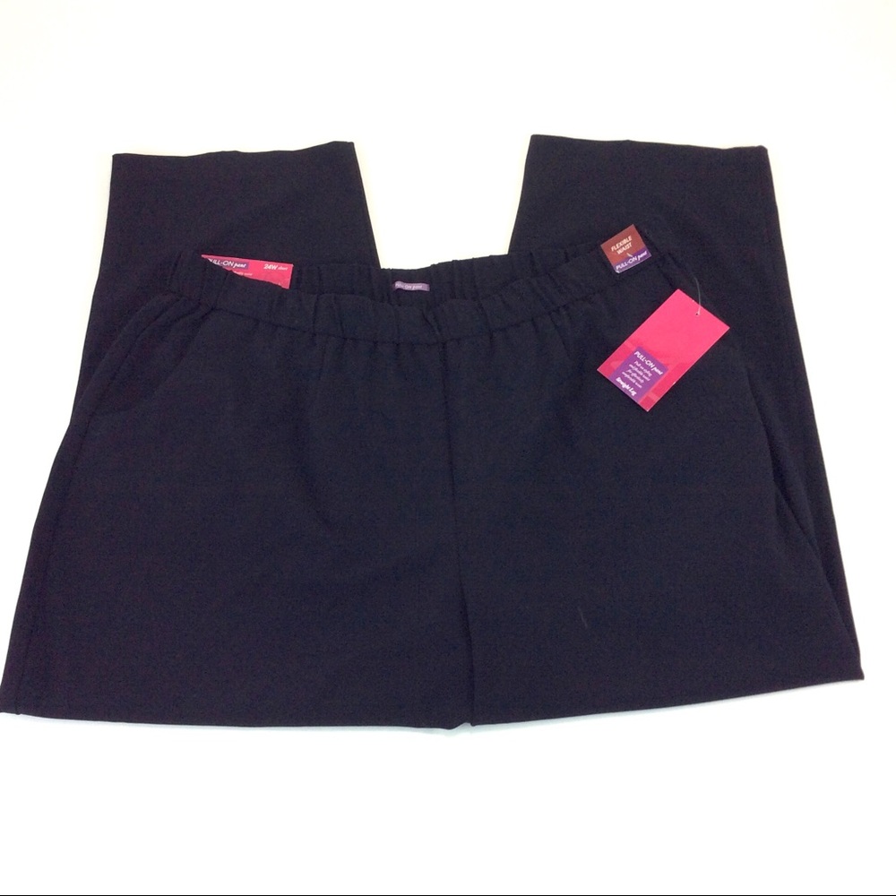212 Pull On Pants Flexible Waist 24W Short NWT